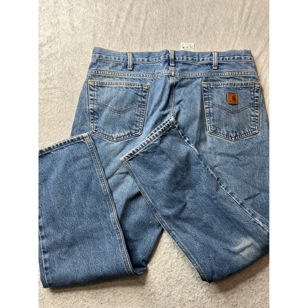 Carhartt Mens Jeans‎ Traditional Fit Blue Denim 38x30 Workwear Pants.  Vintage